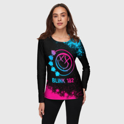 Женский лонгслив 3D Blink 182 - neon gradient - фото 2
