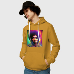 Мужская толстовка хлопок Jimi Hendrix party portret art - фото 2