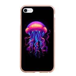 Неоновая медуза с глазами – Чехол для iPhone 6Plus/6S Plus матовый с принтом купить