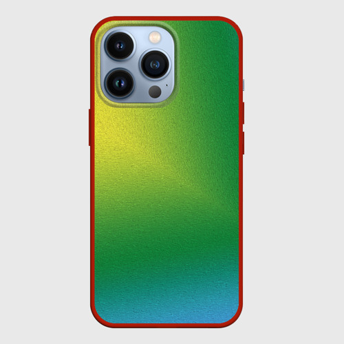 Чехол для iPhone 13 Pro с принтом Радужный градиент, вид спереди #2