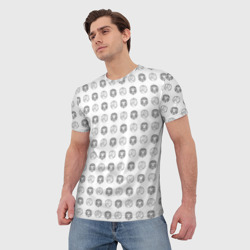 Мужская футболка 3D Лев и знак зодиака - фото 2