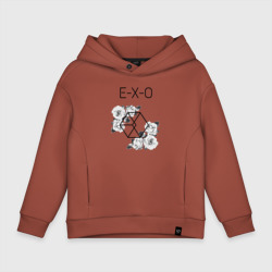 Детское худи Oversize хлопок Exo rose