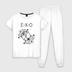 Женская пижама хлопок Exo rose