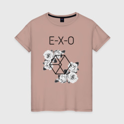 Женская футболка хлопок Exo rose