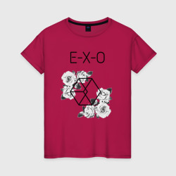 Женская футболка хлопок Exo rose