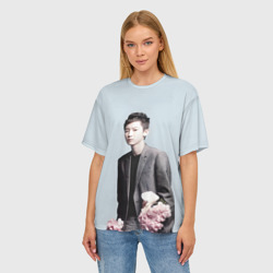 Женская футболка oversize 3D Chanyeol - фото 2