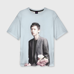 Женская футболка oversize 3D Chanyeol