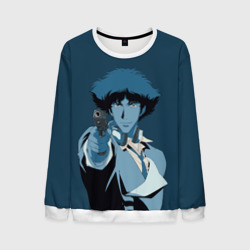 Мужской свитшот 3D Spike Spiegel blue