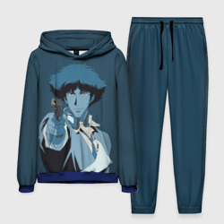 Мужской костюм с толстовкой 3D Spike Spiegel blue