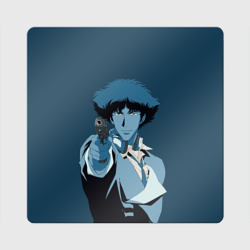 Магнит виниловый Квадрат Spike Spiegel blue