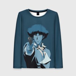 Женский лонгслив 3D Spike Spiegel blue