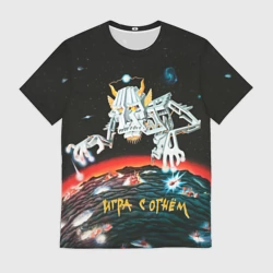 Мужская футболка 3D Ария Игра с огнём