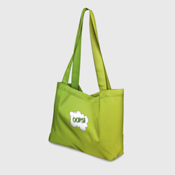 Пляжная сумка 3D Oops на градиенте зеленом - фото 2