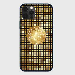 Чехол для iPhone 12 Pro Золотой диско шар и золотая мозаика