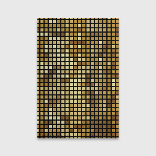 Обложка для паспорта матовая кожа Золотой диско шар и золотая мозаика, цвет фиолетовый - фото 2
