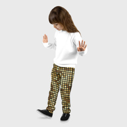Детские брюки 3D Золотая мозаика, поверхность диско шара - фото 2
