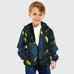 Детская куртка 3D Желтые неоновые плиты - фото 2
