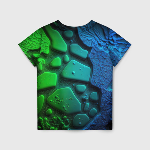 Детская футболка 3D CS GO green black   abstract, цвет 3D печать - фото 2