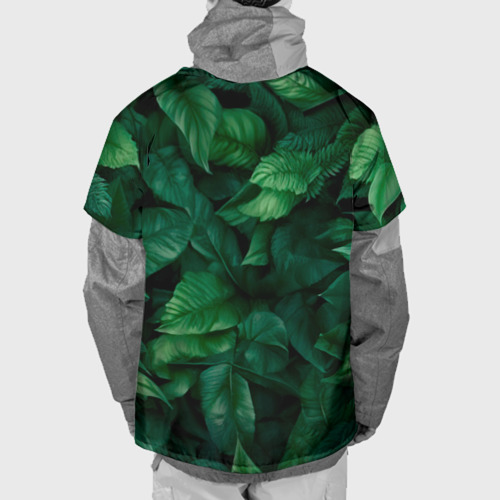 Накидка на куртку 3D Горилла в кустах джунгли, цвет 3D печать - фото 2