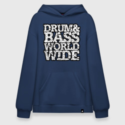 Худи SuperOversize хлопок Drum and bass world wide