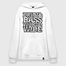 Худи SuperOversize хлопок Drum and bass world wide