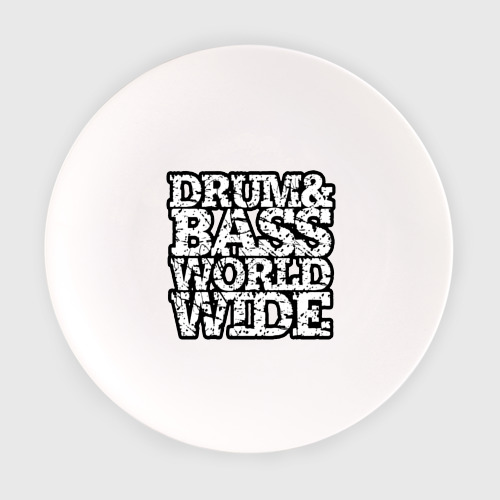 Тарелка Drum and bass world wide