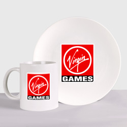 Набор: тарелка + кружка Virgin games logo