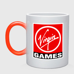 Кружка хамелеон Virgin games logo