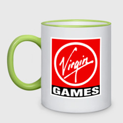 Кружка двухцветная Virgin games logo