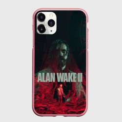 Чехол для iPhone 11 Pro Max матовый Алан Уэйк и Сага Андерсон