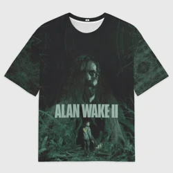 Женская футболка oversize 3D Alan Wake 2 Deluxe edition