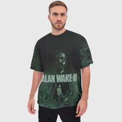 Мужская футболка oversize 3D Alan Wake 2 Deluxe edition - фото 2