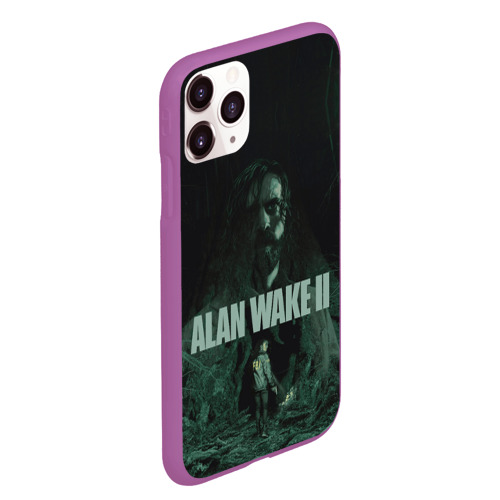 Чехол для iPhone 11 Pro Max матовый Alan Wake 2 Deluxe edition, цвет фиолетовый - фото 3