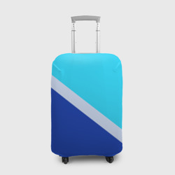 Чехол для чемодана 3D Двуцветный голубой