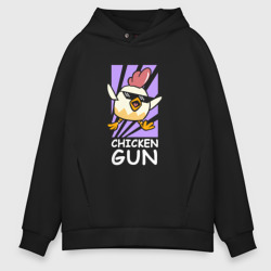 Мужское худи Oversize хлопок Chicken Gun - Game