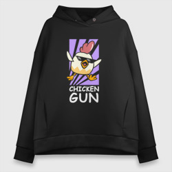 Женское худи Oversize хлопок Chicken Gun - Game