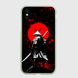 Чехол для iPhone XS Max матовый Призрак Цусимы - самурай