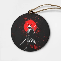 Деревянная игрушка круг Призрак Цусимы - самурай