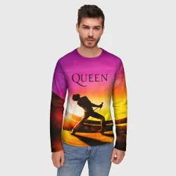 Мужской лонгслив 3D Queen Фредди Меркьюри - фото 2
