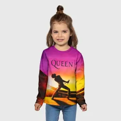 Детский лонгслив 3D Queen Фредди Меркьюри - фото 2