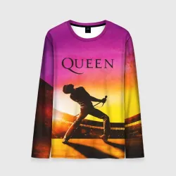 Мужской лонгслив 3D Queen Фредди Меркьюри