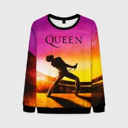 Мужской свитшот 3D Queen Фредди Меркьюри