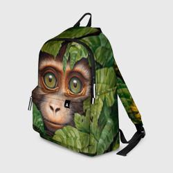 Обезьяна в джунглях – Рюкзак 3D с принтом купить