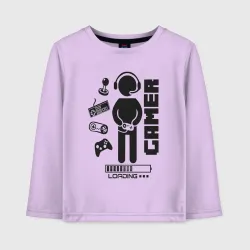 Детский лонгслив хлопок Игроман