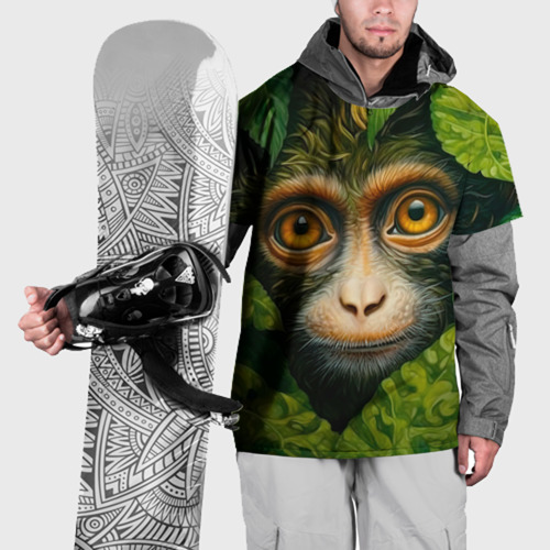 Накидка на куртку 3D Обезьянка   в джунгли, цвет 3D печать