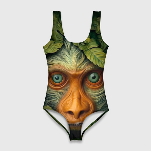 Женский купальник 3D Обезьяна  в   джунглях, цвет 3D печать