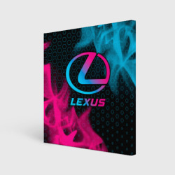 Холст квадратный Lexus - neon gradient