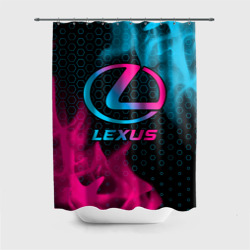 Штора 3D для ванной Lexus - neon gradient