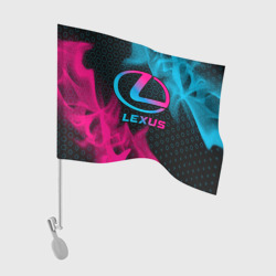 Флаг для автомобиля Lexus - neon gradient