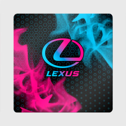 Магнит виниловый Квадрат Lexus - neon gradient